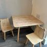 Kids Wooden Table & Chairs Image 2