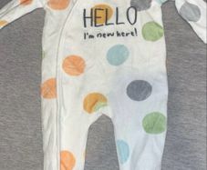 Dunnes Baby sleepsuit 0-3