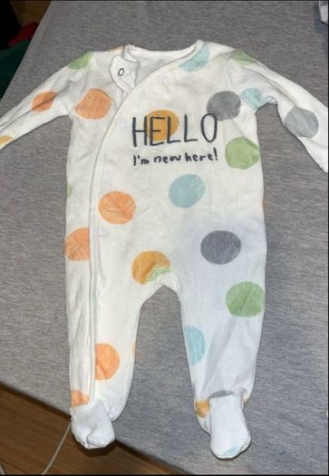 Dunnes Baby sleepsuit 0-3