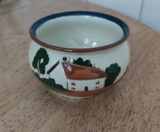 Devon Motto Ware  Pottery - Sugar Bowl / small.bowl