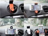 Orange Ac Heater Air Vent Car Mount Phone Holder