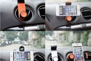 Orange Ac Heater Air Vent Car Mount Phone Holder