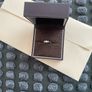 Platinum (950) Trilogy diamond ring Size N Image 9