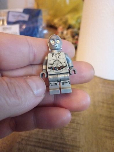 Lego star wars minifigure silver protocol droid