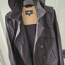 Brand New Black DKNY Short Trench Coat Image 7