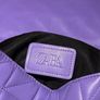 ZARA Quilted Shoulder Bag With Chain Purple! Image 7