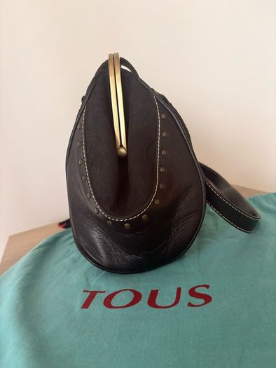 TOUS Black Leather Frame Bag  As New