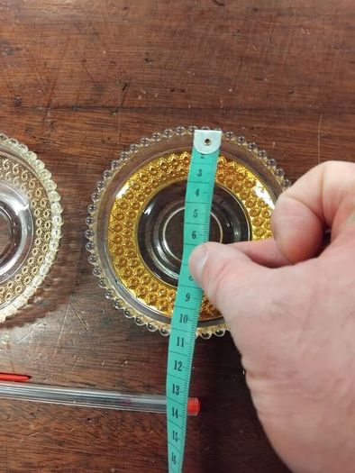 Pair of vintage Glass Dish