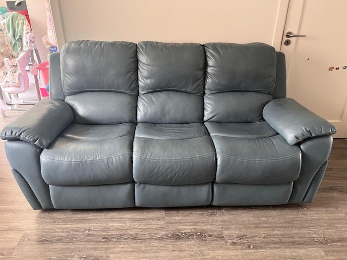 3 Seater Leather Recliner Sofa