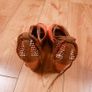 Tamaris Orange Rust Suede Rope Tie Up Platform Wedge Sandals 4UK/37EU Image 2
