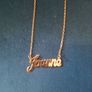 Gold name necklace Image 2