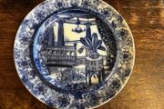 Antique Blue Tf &amp; Sons Plate