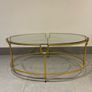 Gold coffee table with Glass Top Image 5