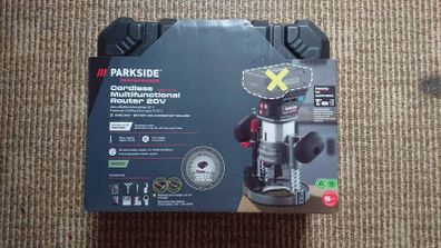 Parkside Performance X20V Cordless Brushless Router And Accessories Set. Parkside Performance X20V Cordless Brushless Reciprocating Sabre Saw. Performance X20V Cordless Brushless Flat Head Angle Grinder. Performance X20V Cordless Brushless Plunge Saw.