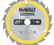 DeWalt DT1933 Construction Circular Saw Blade 165 x 20mm x 18T