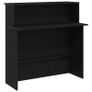 Reception Desk Black 100x50x103.5 cm Image 2