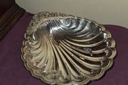 Large Irish made Silver Shell Shaped serving dish