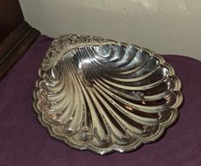 Large Irish made Silver Shell Shaped serving dish