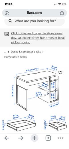 Dressing table, desk