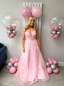 Dani's Showroom Pink Princess Debs or TY Dress 8/10/12uk
