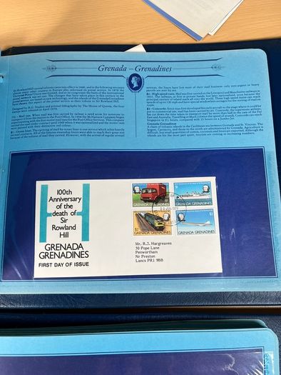 Great Historical Stamps First Day Covers 2 Binders - Job Lot - 102 pages