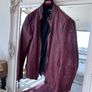 Real Leather jacket- Dark Red - Tigha - New Image 3