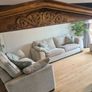 Elegant Gold Overmantle Mirror  Large Statement Piece Image 3