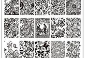Nails stamping plate large Zjoy