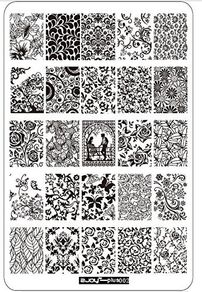 Nails stamping plate large Zjoy