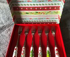 christmas pastry forks