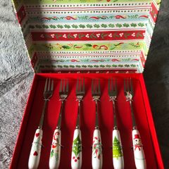 christmas pastry forks