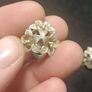 Vintage Sterling Silver Filigree Flower Earrings Clip On Image 2