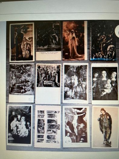 Christian Religion Themed Postcards x 48. 3 for 1 euro. 15 euro the lot