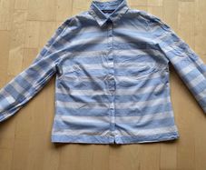 M&S Blue and White stripe Cotton Shirt