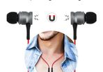 Magnetic Wireless Bluetooth Stereo Earphones Headphones for iPhone Samsung HTC