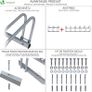 5 Bike Stand Floor or Wall mounted bike rack for garage Bicycle Parking rack Cycle Storage Locking Stand Image 4