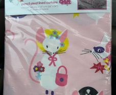 Kids Pencil Pleat Fully Lined Curtains 66 x 54