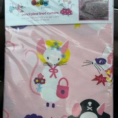 Kids Pencil Pleat Fully Lined Curtains 66 x 54