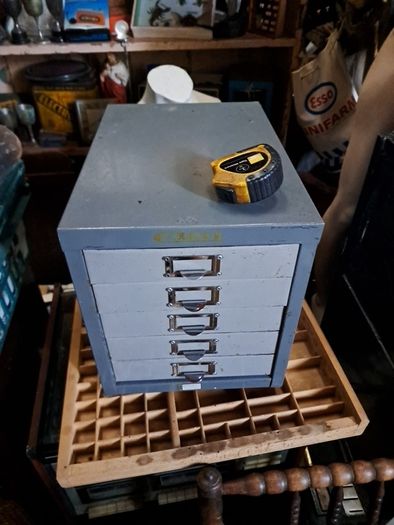 Vintage Five Drawer Steel Cabinet