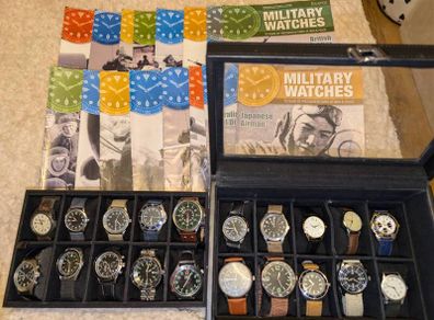 Collection of  Military Watches +  Magazines (Eaglemoss)