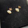plated gold earrings Image 2
