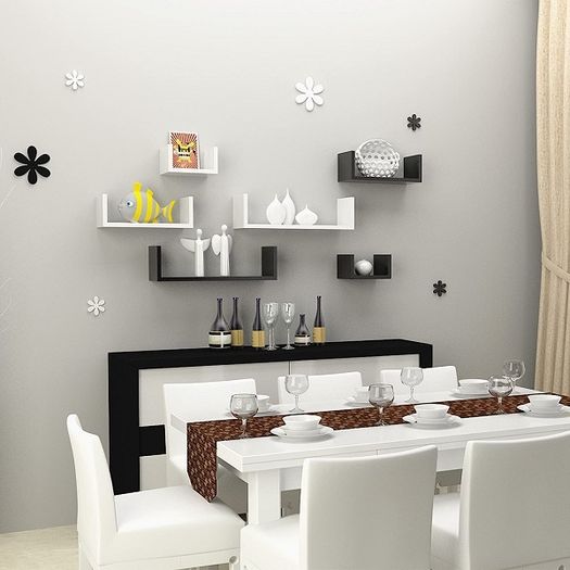 New Set of 6 Floating Wall Shelves - FREE P&P