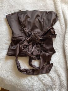 Brown bodice Top
