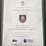 Jaidon Anthony Regalia Relics Match-Worn Memorabilia Topps Royalty Premier League Image 4