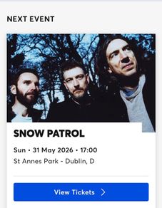 Snow Patrol St. Anne's Park