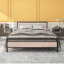 King Size Bed Frame with Wood Headboard Image 8