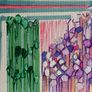 Original art Giants Causeway Ireland Drawing contemporary Irish Art abstract painting Image 4