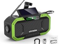 main image for ad Emergency Solar Hand Crank Radio 5000mAh Power Bank Charger Flash Light Outdoor Camping Survival Radio outdoor survival