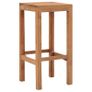 Bar Stools 2 pcs Solid Teak Wood Image 6