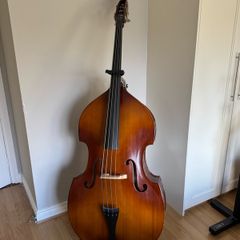 Double Bass 3/4 size with stand and carry case